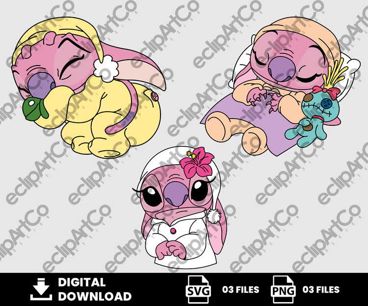 03 Clipart – Baby Angel Svg, Baby Angel Png, Baby Shower Svg, Stitch Baby Png