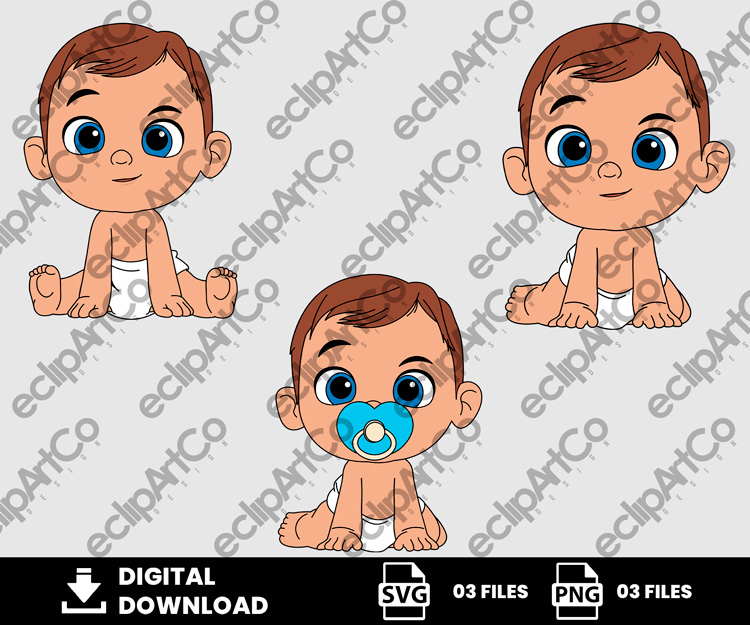 03 Clipart - Baby Shower Svg, Baby Boy Svg, Baby Svg, Baby Png, Boy Svg