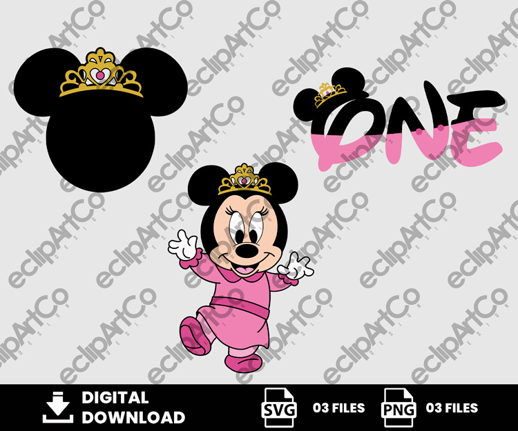 03 Clipart - Baby Minnie One Png, Baby Minnie Png, Baby Shower Png