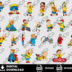 25 Clipart - Caillou Svg, Caillou Png