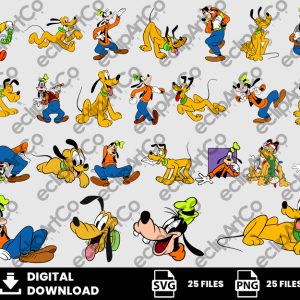 25 Clipart - Goofy Svg, Pluto Svg