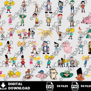 50 Clipart - Hey Arnold! Svg, Hey Arnold! Png