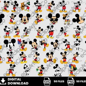 50 Clipart - Mickey Mouse Svg, Mickey Svg, Mouse Svg