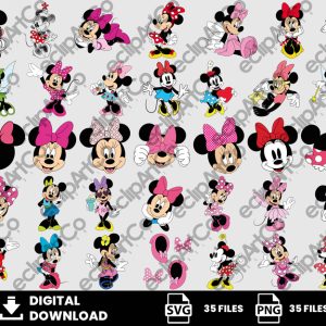 35 Clipart - Minnie Mouse Png, Minnie Mouse Svg, Minnie
