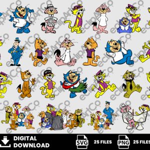 25 Clipart - Top Cat Svg, Don Gato y su pandilla Svg