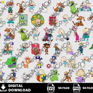 50 Clipart - Rugrats Svg, Aventuras en Pañales Svg