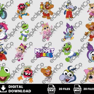 20 Clipart - Muppet Babies Png, Muppet Babies Svg, Baby Shower Png