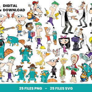 25 Clipart - Phineas y Ferb