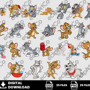 25 Clipart - Tom and Jerry Png, Tom and Jerry Svg