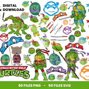 50 Clipart - Turtles Ninja