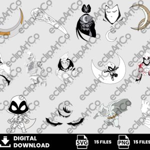15 Clipart - Moon Knight Svg, Moon Knight Png, SuperHeroes Svg
