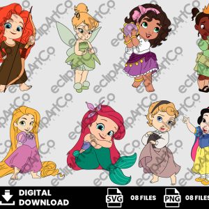 08 Clipart - Princess Baby Svg, Princess Baby Disney Svg