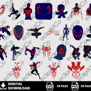 25 Clipart - Spiderman 2099 Svg, Spiderman 2099 Png, SpiderMan Svg, Superheroes Svg