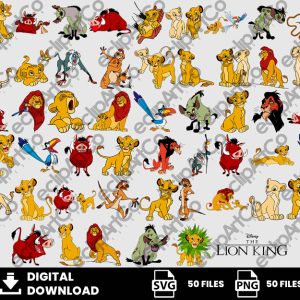 50 Clipart - The Lion King Svg, Mufasa Svg, King Svg, Movie Svg