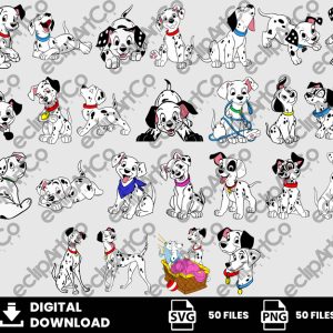 50 Clipart - 101 Dalmatians Svg, Cruella Svg, 101 Dalmatians Png
