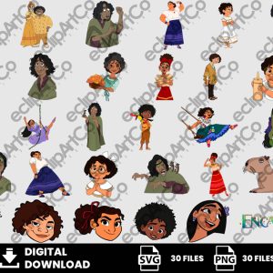 30 Clipart - Encanto Svg, Encanto Png, Madrigal Family Svg