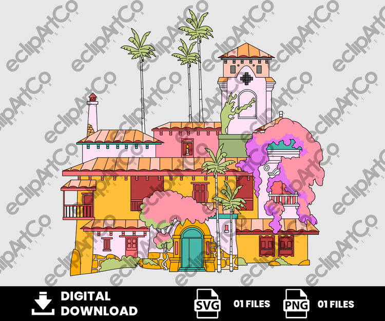 01 Clipart - Casita Encanto Svg, Encanto Svg, Encanto Png, Madrigal Family Svg