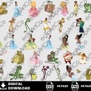35 Clipart - The Princess and the Frog Svg, The Princess and the Frog Png