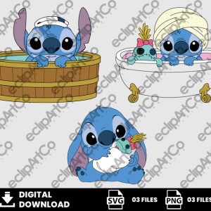 03 Clipart - Baby Stitch Svg, Stitch Svg, Baby Shower Svg