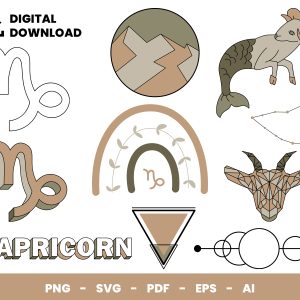10 Clipart - Zodiac Signs, Capricorn