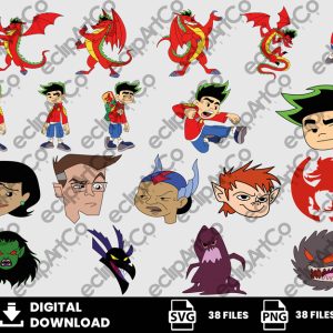 38 Clipart - American Dragon Svg, American Dragon Png, Jake Long Svg