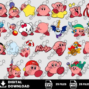 25 Clipart - Kirby Svg, Kirby Png, Games Svg