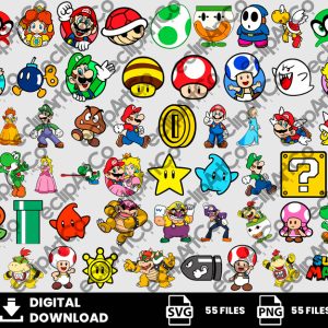 55 Clipart - Super Mario Bros Svg, Mario Bros Svg, Super Mario Bros Png