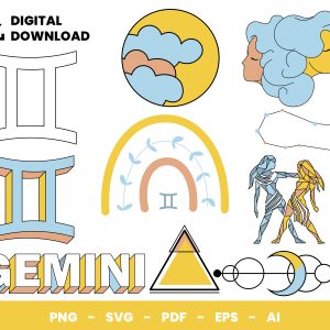 10 Clipart - Zodiac Signs, Gemini
