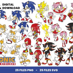 25 Clipart - Sonic The Hedgehog
