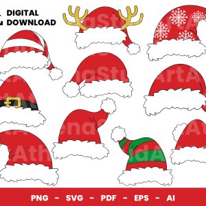 10 Clipart - Christmas Hat