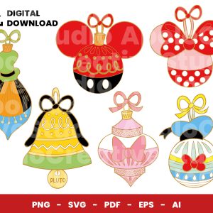 06 Clipart - Christmas Sphere Disney
