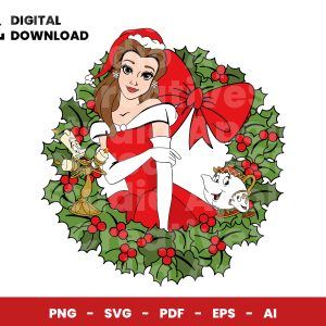 01 Clipart - Christmas Wreath Bella