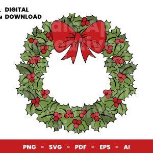 02 Clipart - Christmas Wreath