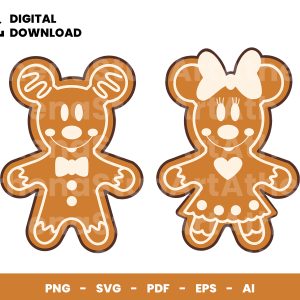 02 Clipart - Mickey Ginger Cookie 02