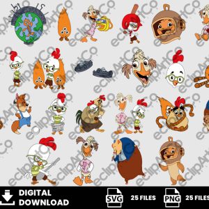 25 Clipart - Chicken Little Svg, Chicken Little Png