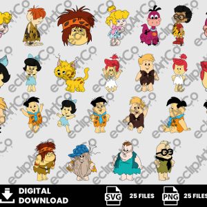 25 Clipart - The Flintstones Kids Png, The Flintstones Kids Svg, The Flintstones Png, Kids Png