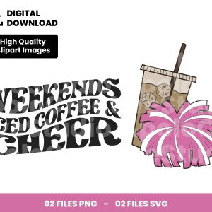02 Clipart - Weekends iced Coffee & Cheer