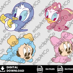 04 Clipart - Baby Disney Pijamas Png, Baby Pijamas Png, Baby Mickey Png, Baby Minnie Png, Baby Donald Png, Baby Daisy Png
