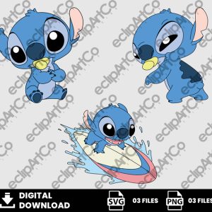 03 Clipart - Baby Stitch Svg, Stitch Svg, Baby Shower Svg
