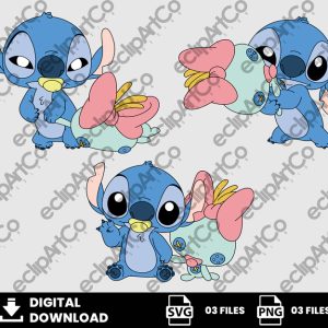 03 Clipart - Baby Stitch Svg, Stitch Svg, Baby Shower Svg