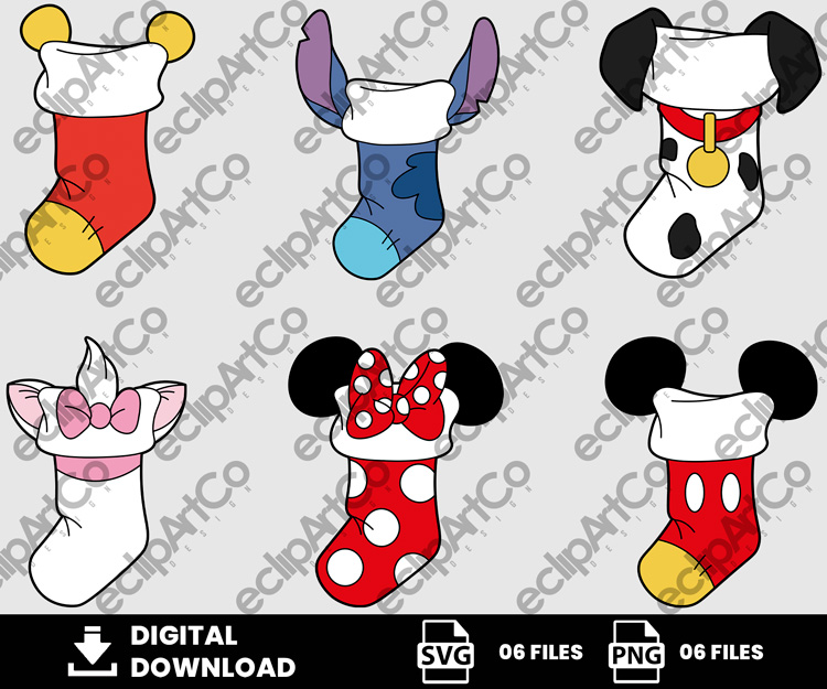 06 Clipart - Christmas, Christmas Stockings Mickey, Christmas Stockings Mickey Png, Christmas Stockings Mickey Svg