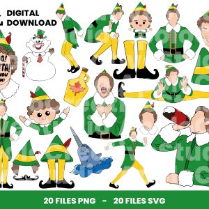 20 Clipart - Christmas Elf