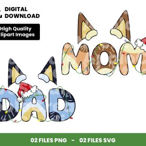 02 Clipart - Mom And Dad Bluey