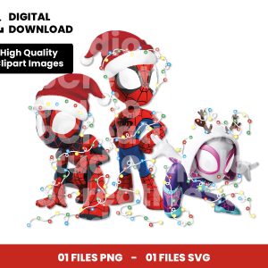 01 Clipart - Spidey and His Amazing Friends Christmas