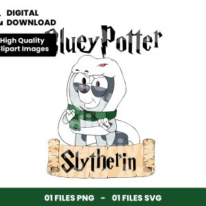 01 Clipart - Bluey Potter Slytherin