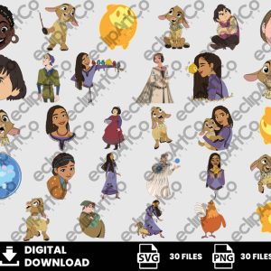 30 Clipart - Wish Svg, Deseo Svg, Star Svg
