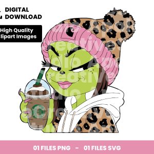 01 Clipart - Grinch Starbucks