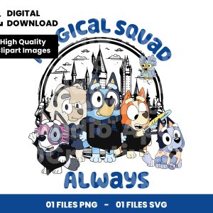 01 Clipart - Magical Squad Always Bluey Ravenclaw