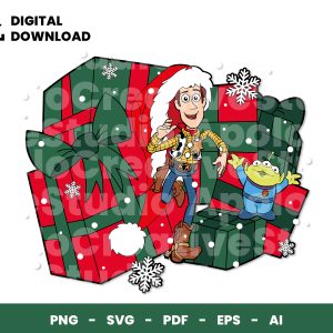 01 Clipart - Merry Christmas Toy Story