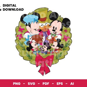 01 Clipart - Mickey Christmas Carol